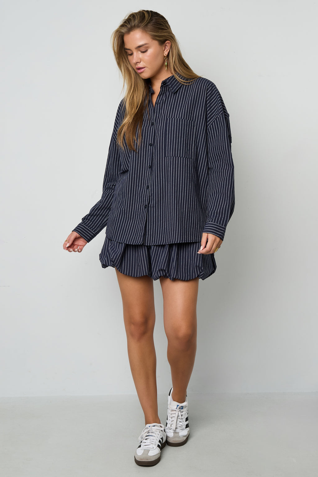 Geweven Katoen Vrouwen Overhemd Casual Letters