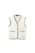 Woven Polyester Fiber Women's Vests Casual Fall/Winter Color Clash