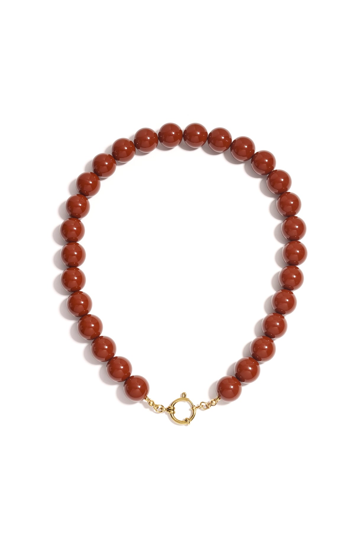 Hars kralen kettingen kralen casual dagelijks eenvoudig serie dames sieraden-15mm